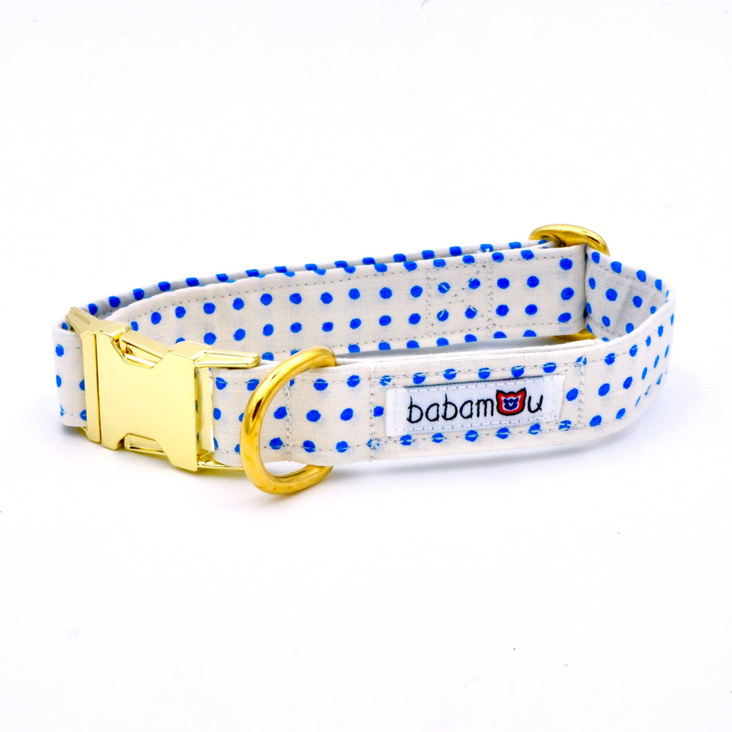 COLLIER POLKA BLEU